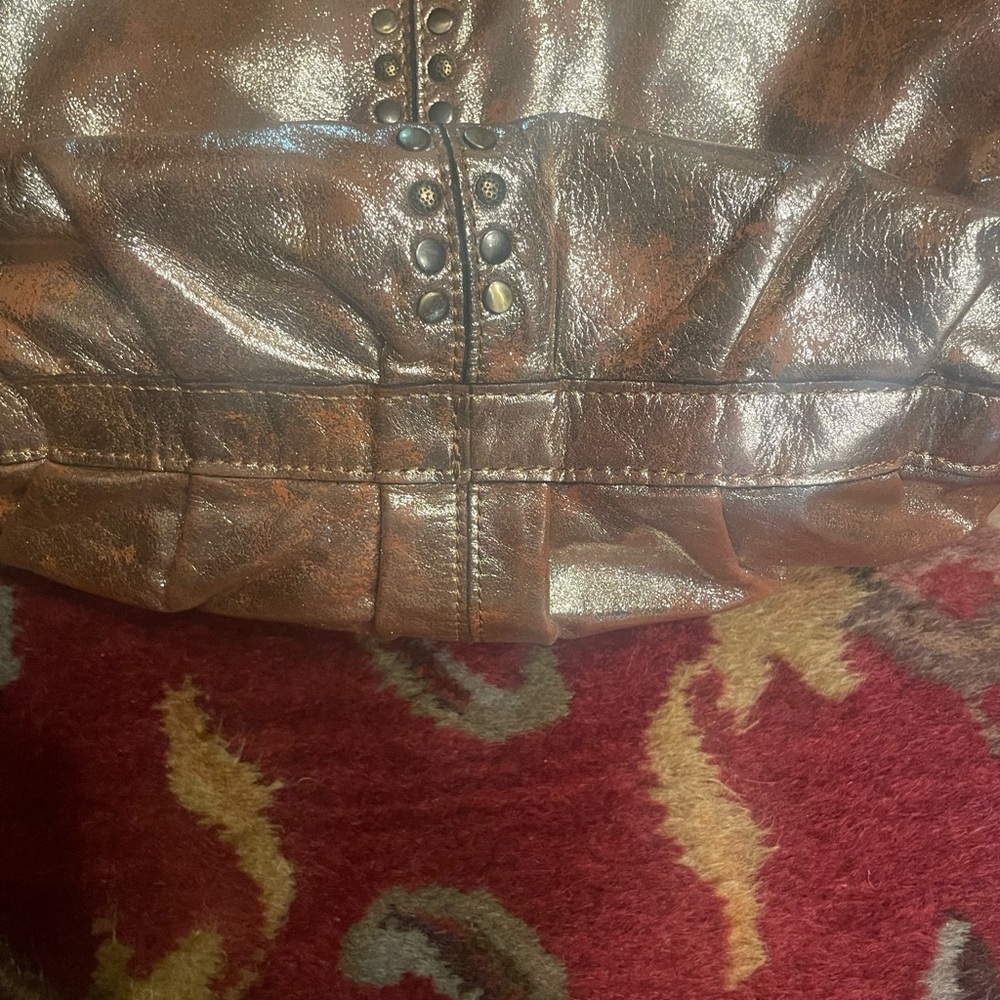 Patria Nash Metallic copper and Brown Studded Women's Bag - Picture 8 of 8